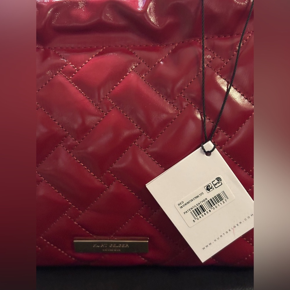 Kurt Geiger NWT Quilted Patent Leather Kensington 2 way Bag - Picture 15 of 16